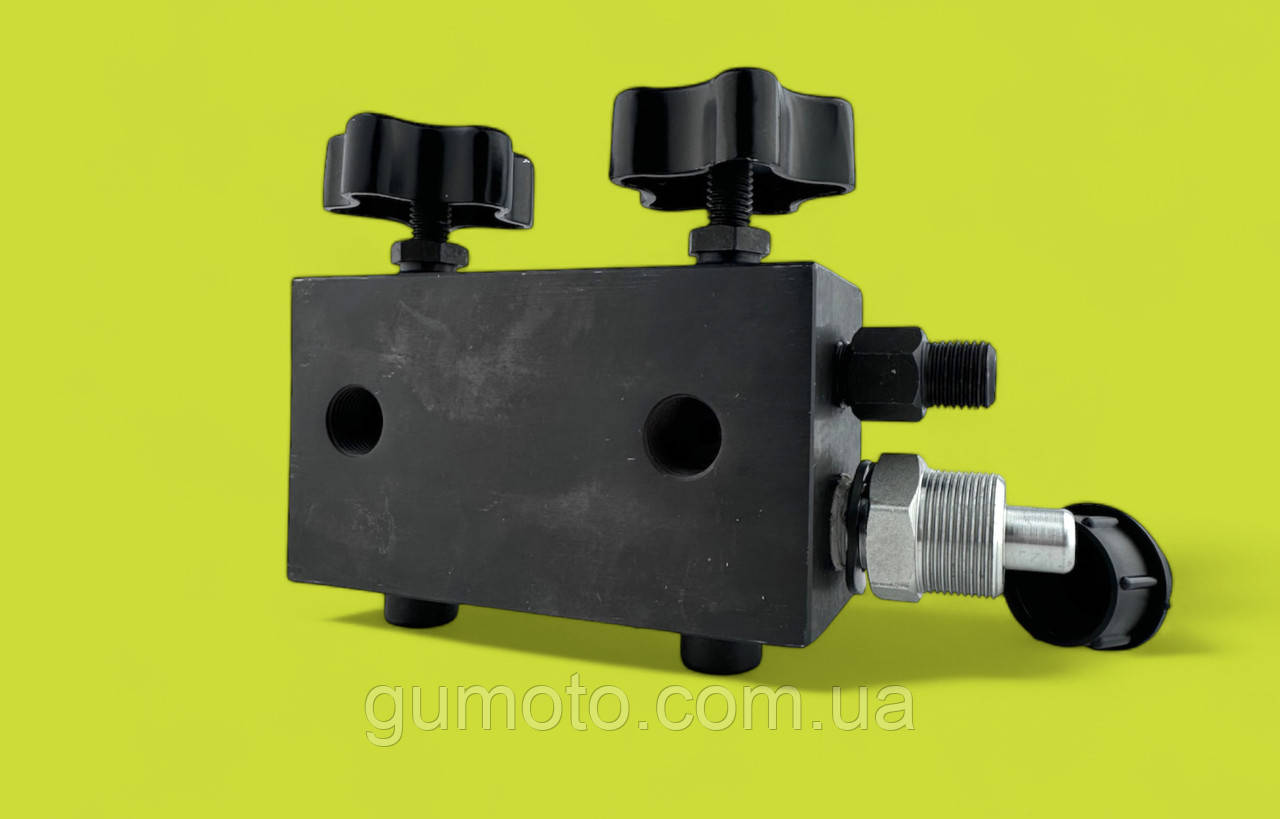 Двоходовий кран КРАН002 із дренажним зливом  700 бар 70 мpa