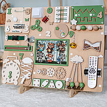 Бізіборд Бізі борд Бізікуб, Монтессорі Іграшка Подарунок на христини, Розвиваюча Дошка для дітей 1 2 роки