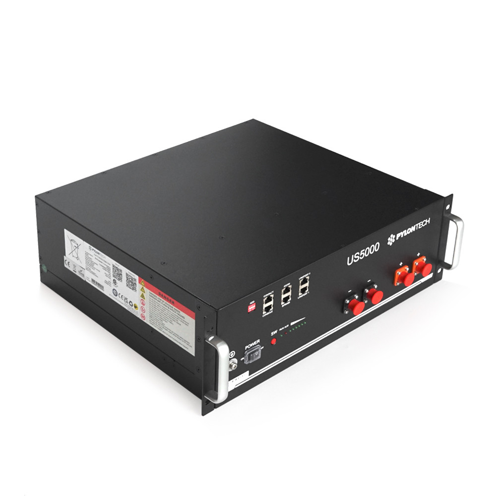 Акумуляторна батарея Pylontech US5000 100AH/48V ((Ш)442*(В)161*(Г)420), 38kg (без кабелiв для iнвертора)