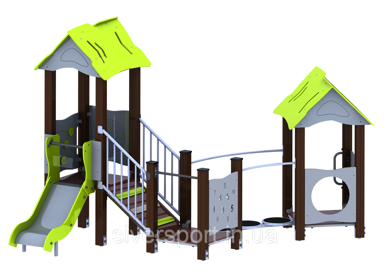 Ігровий комплекс "Квітень" (виготовлений з HDPE пластику) SiverSport TL102 HDPE, фото 1