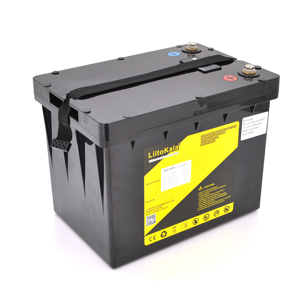 Акумуляторна батарея LiitoKala LiFePO4 48V(58,4V) 40Ah BMS(10(20)/40A) з LCD дисплеєм (295*203*225mm), 13kg