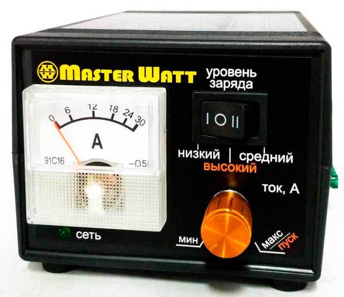 ЗУ для авто/мото акумуляторів MW-IZU12-25A 12V з амперметром та регулятором струму до 25А, 150-250V, три рівні