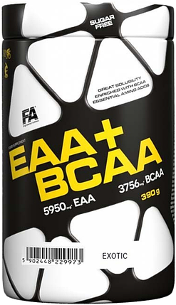 Амінокислоти ЕАА + ВСАА Fitness Authority EAA + BCAA 390 g exotic, фото 1