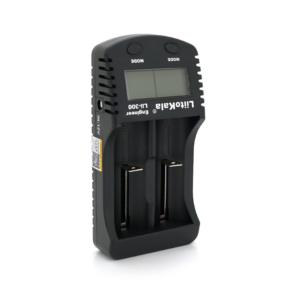 ЗУ універсальне Liitokala Lii-300, 2 канали, LCD дисплей, підтримує Li-ion, Ni-MH та Ni-Cd AA (R6), ААA (R03),