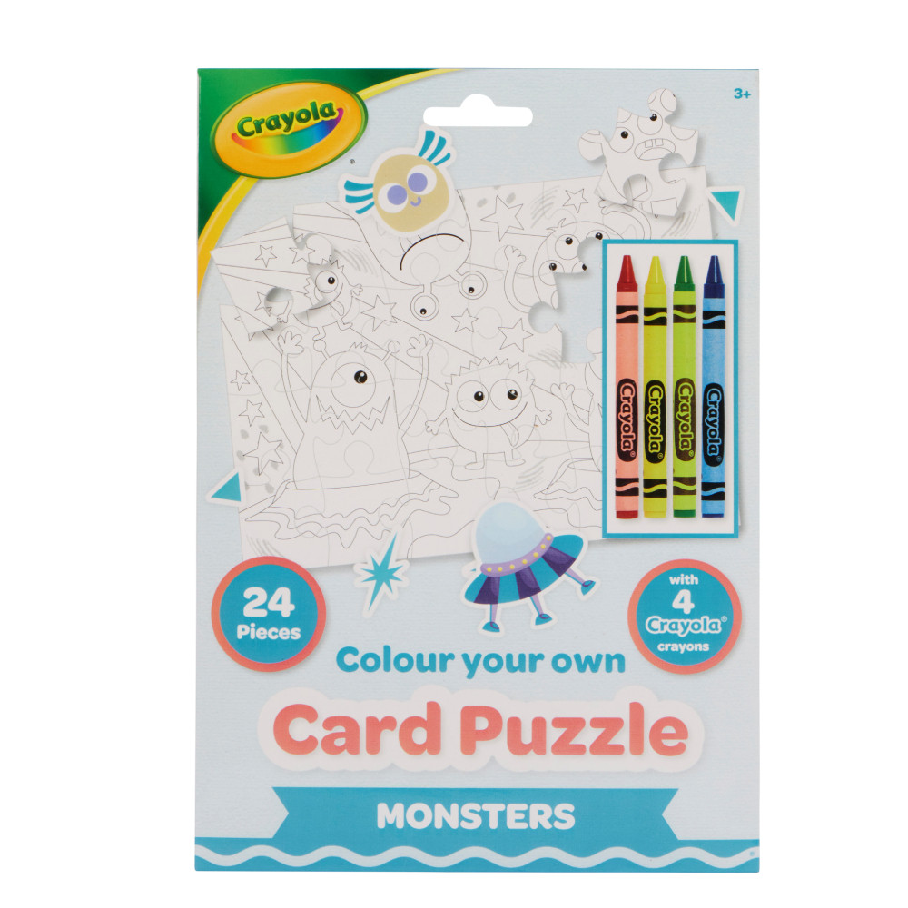 Crayola Пазл-розмальовка "Монстри" з олівцями (15919-A), фото 1