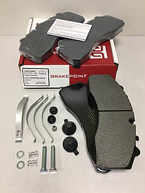 Колодки гальмівні DAF XF95 XF105 BRAKEPOINT BP.D-300 передние/задние 29108, 29087, 29202, 29061, 29059, 29179,