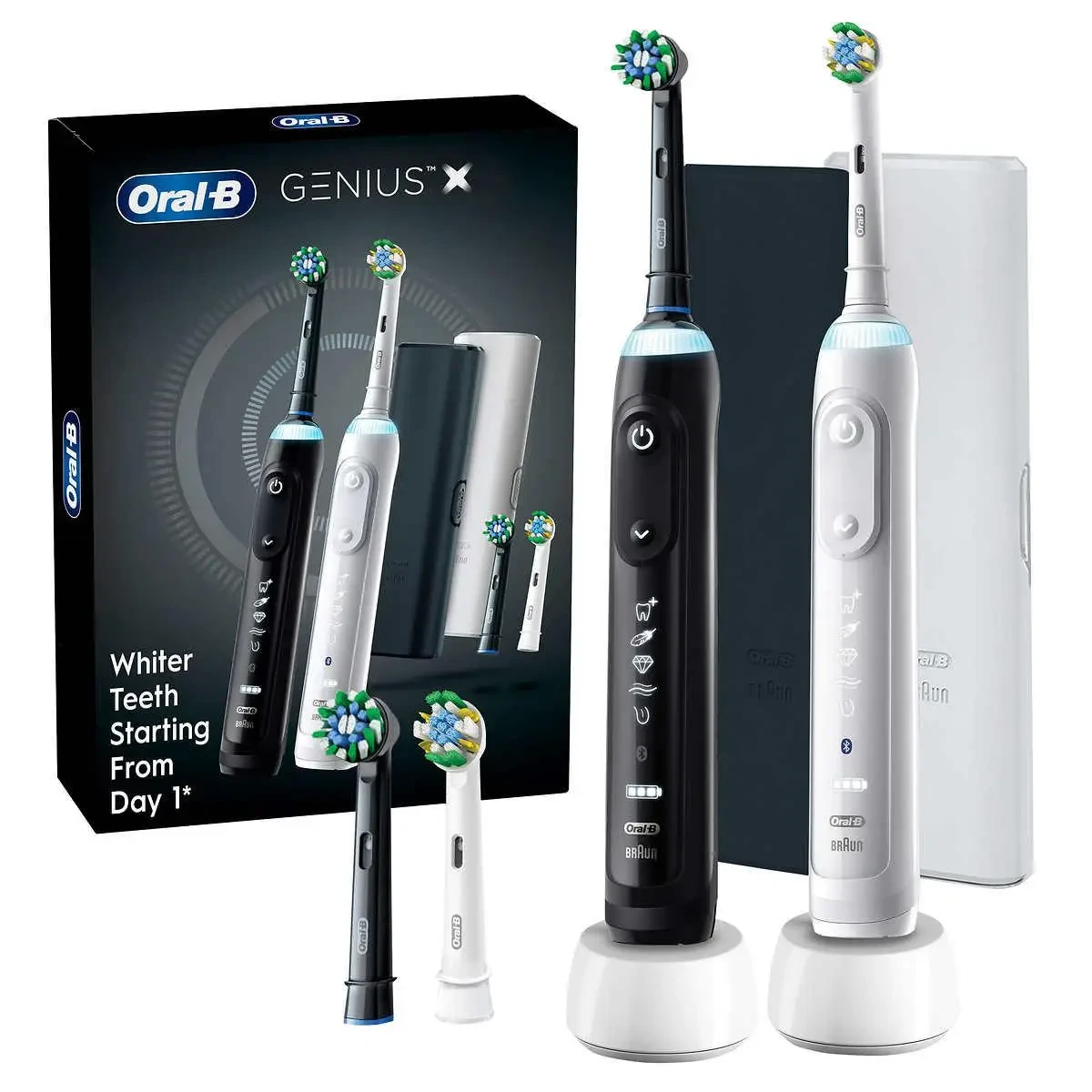 Oral-B Genius X Black & White Набір електричних зубних щіток, фото 1