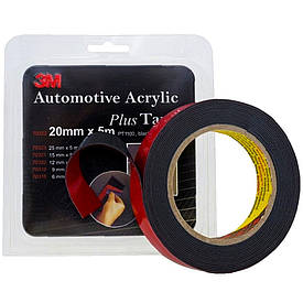 Автомобільний двосторонній скотч високої міцності чорний 3M PT1100 1,14 мм 20мм×5м