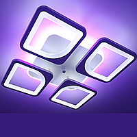 Led люстра Vatan Light 96W до 20 м² колір Білий 1133/4 WH 3color