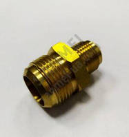 Латунний перехідник для труб 3/8-1/2 для кондиціонерів, з'єднувач