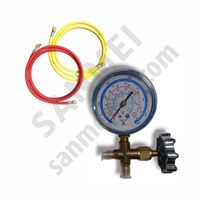 Манометричний колектор 1-вентильний WJ-466GF з шлангами для R-32/R-410/R-134