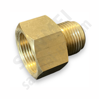 Перехідник для труб 1/2-1/4 латунний мама/тато для кондиціонера