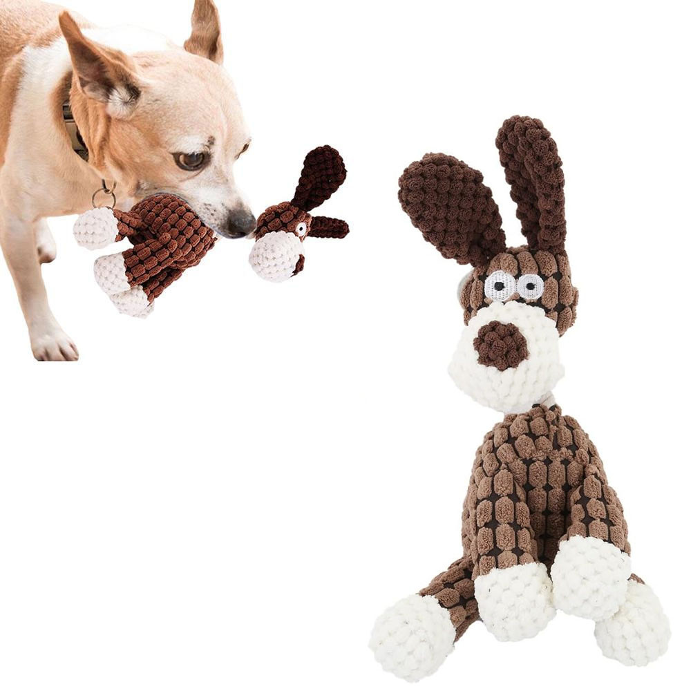 Іграшка для собак з пищалкою "Забавная Собачка" (WM-75) Brown, фото 1