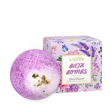 Бомбочка кулька для прийняття ванни Sadoer з ароматом "Лаванда" SD93771 100 г