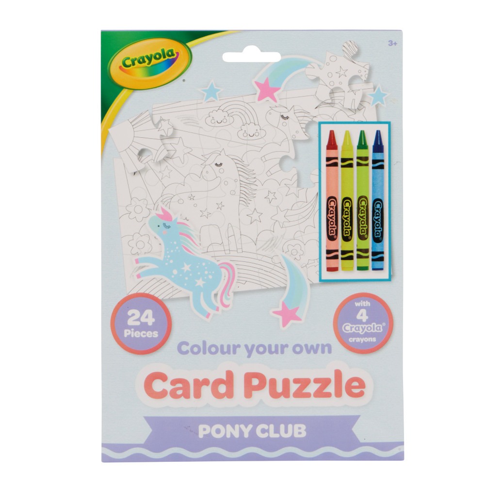 Crayola Пазл-розмальовка "Поні-клуб" з олівцями (15919-B), фото 1