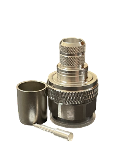 Роз'єм CAVEL N-male, розетка, тато, 11 ГГц, 50 Ом, кабель RG-8, RG-213, LMR400, WL400, обтиск