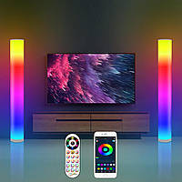 Лампа торшер кутова RGB 2 шт.  з пультом керування