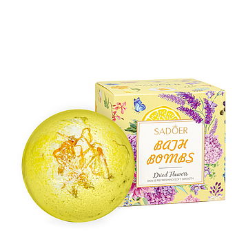 Бомбочка кулька для ванни Sadoer з цитрусовим ароматом 100 г (SD93771)