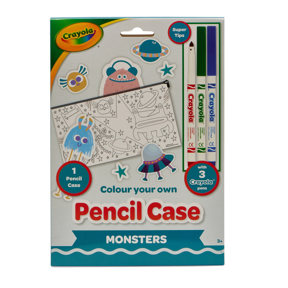 Crayola Пенал-розмальовка "Монстри" з фломастерами (15764-B), фото 1