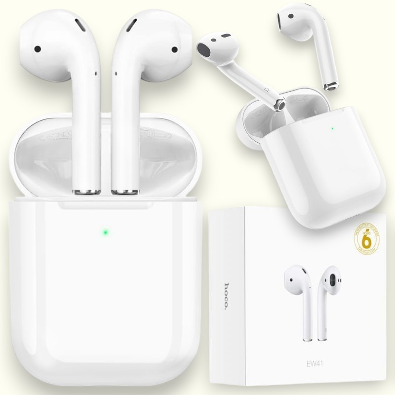 Бездротові сенсорні Bluetooth навушники AirPods Hoco EW41 із зарядним кейсом блютуз гарнітура для телефону
