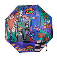 Парасолька складана повний автомат BPB "Бургер" антивітер, УФ-захист (NS72211)