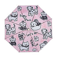 Парасолька жіноча складана повний автомат BPB "Dogs" антивітер, УФ-захист (NS73811)