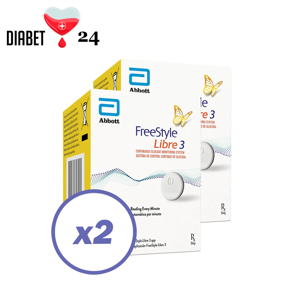 Сенсор FreeStyle Libre 3 (Фристайл Лібре 3) 2 пак.