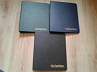 Альбом папка для монет і банкнот Collection зі шкірозамінника 230*270 мм Оптима кольору синій,зелений,