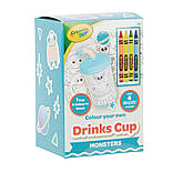 Crayola Стаканчик-розмальовка "Монстри" з олівцями (15765-A), фото 2