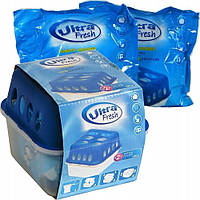 Вологопоглинач проти цвілі, запахів для шаф та ванних кімнат Ultra Fresh 800 грам (2*400 г)