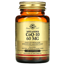 Megasorb CoQ-10 60 мг Solgar 120 капсул