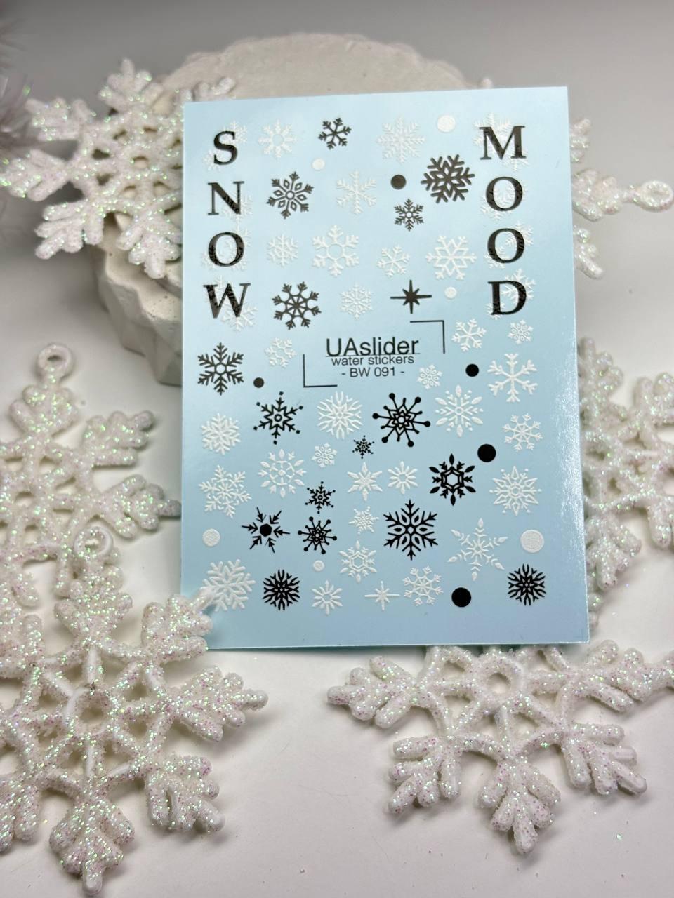 Наклейки для нігтів "Новий рік" BW091