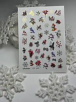 Наклейки для нігтів "Новий рік" CF-043