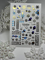 Наклейки для нігтів "Новий рік" CF-040