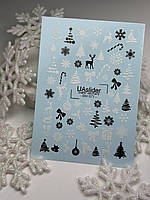 Наклейки для нігтів "Новий рік" BW 071