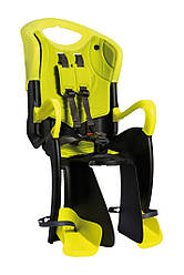 Сидіння задн. Bellelli Tiger Standart B-fix до 22кг, чорно-зелене з салатовою підкладкою (HI Vision)
