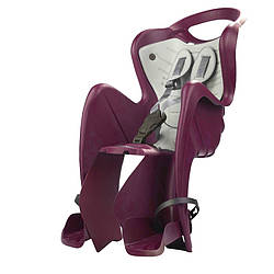 Сидіння задн. Bellelli Mr Fox Lux Standart B-fix темно-червоне з сірою підкладкою