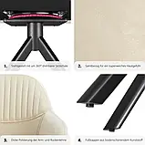 Крісло обертове Lona оксамитове, фото 7