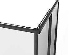 Скляна душова кабіна AVKO Glass RDR42,190х90х90 Black, фото 5