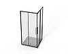Скляна душова кабіна AVKO Glass  RDR42,190х90х90 Black, фото 7