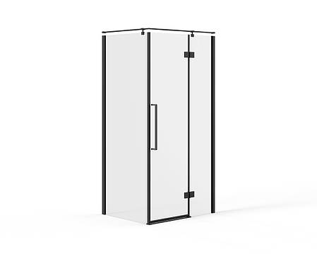Скляна душова кабіна AVKO Glass S237R, 90х90х190 Black, фото 1