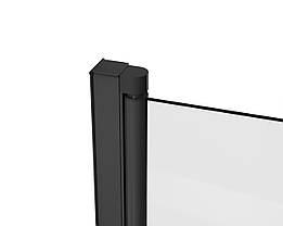 Скляна шторка для ванни AVKO Glass RDY21 60х140см Black, фото 5