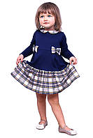 Сукня дитяча з довгим рукавом пн -1078 зріст 86 трикотажне тм "Попелюшка"