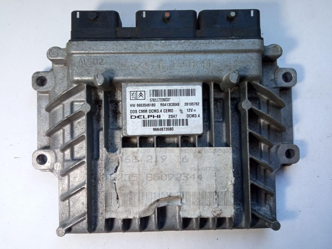 Електронний блок керування Peugeot / Citroen Delphi DDS CMM DCM3.4 CEMO / DDSCMMDCM4.3CEMO / HW 9663548180 / HW9663548180 / 966487, фото 1
