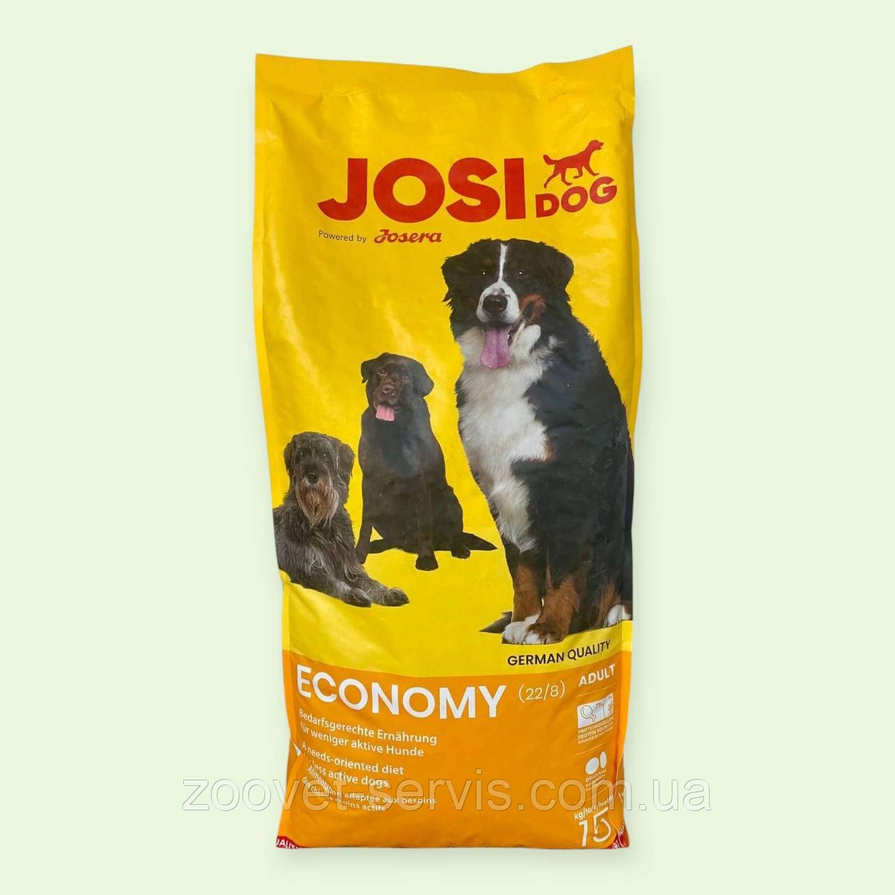 ЙозіДог Економі JosiDog Economy сухий корм для собак з нормальною активністю 15 кг