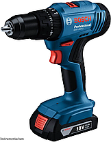Потужний акумуляторний ударний дриль-шурупокрут Bosch Professional GSB 183-LI із АКБ 18V 2.0Ah, з/п у кейсі, фото 3