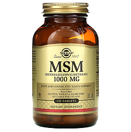 MSM 1000 мг Solgar 120 таблеток