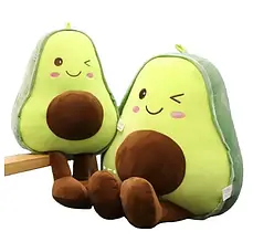 М'яка іграшка Авокадо 85 см Подушка Обіймашка Зелена
