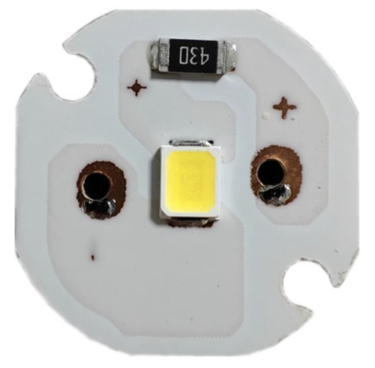 Світлодіодний LED-модуль 17мм, 5В, теплий білий