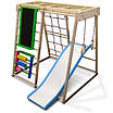 Спортивний дерев'яний комплекс «Крихітка-3 Еко Plus 7» з гіркою «Хвиля» ТМ "SportBaby" (121х117х103 см), фото 5